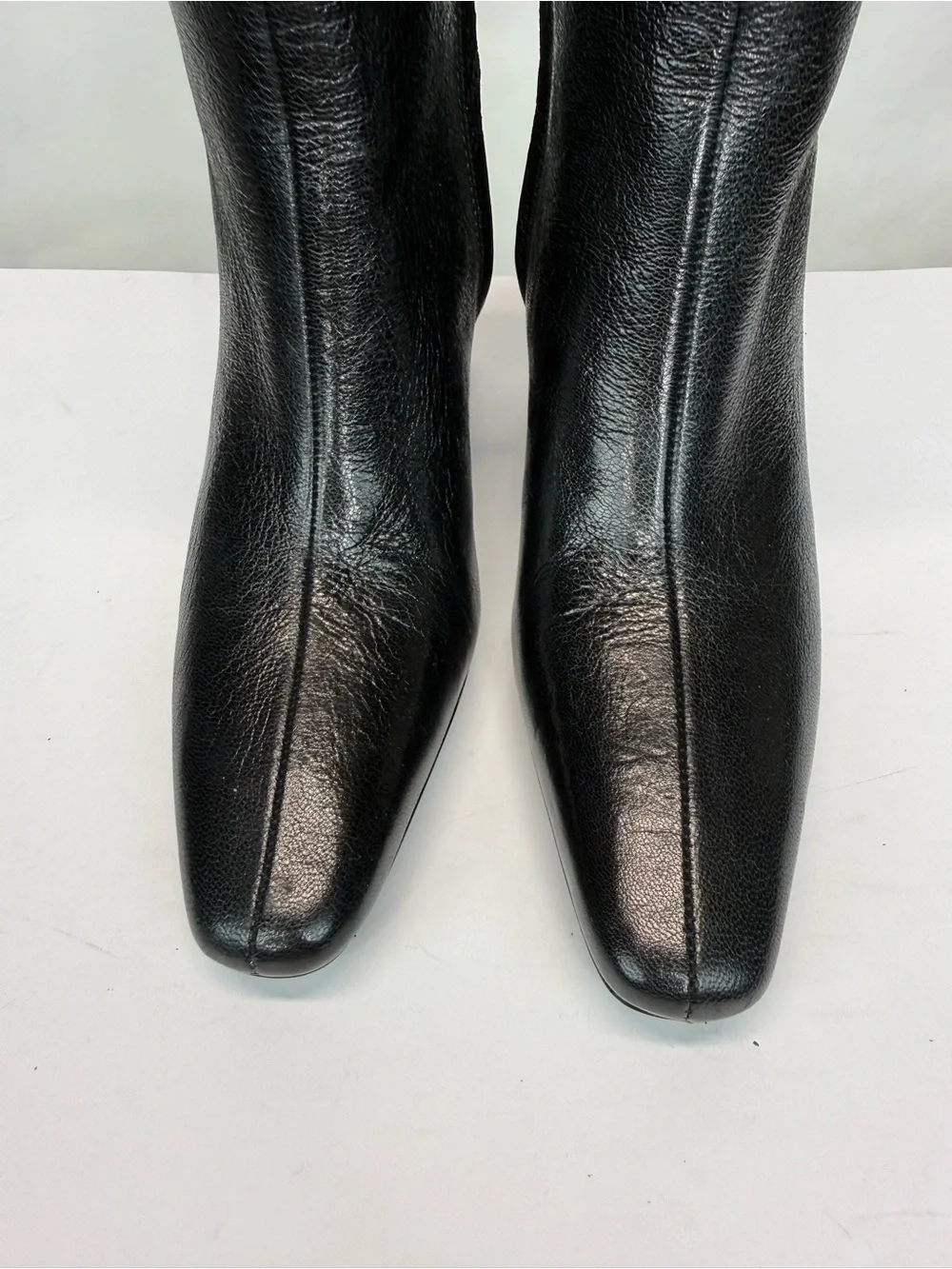 New Tory Burch Banana Leather Knee High Boot Black Leather Sz 5